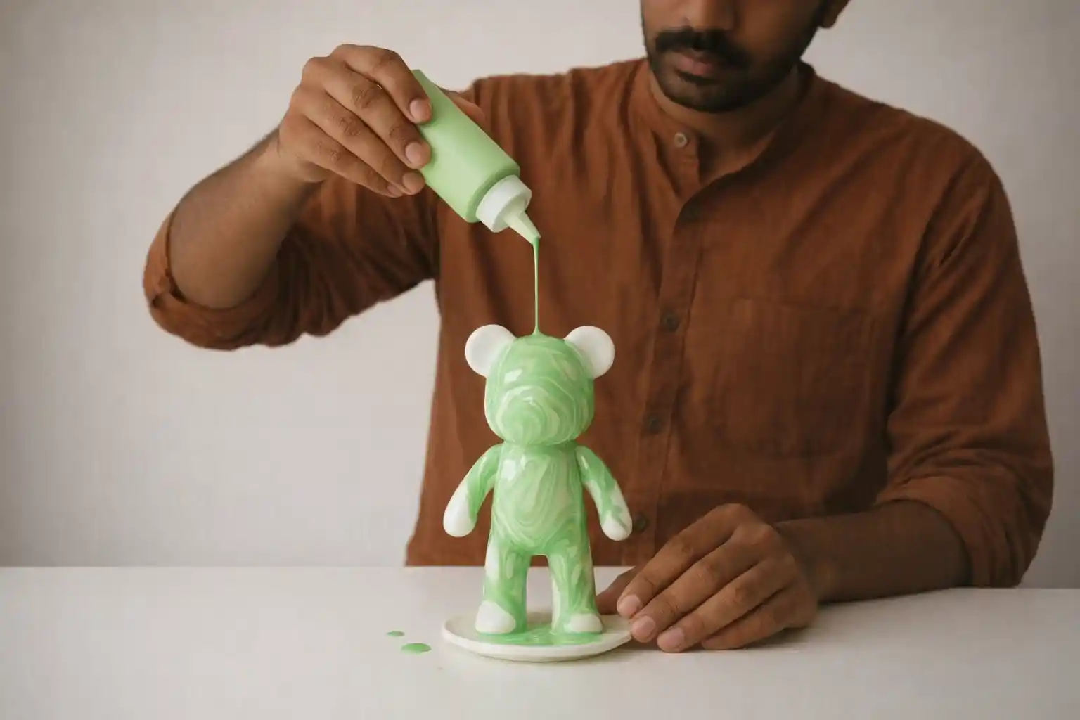 Mini Fluid Bear at The Artistic Alley, Versova