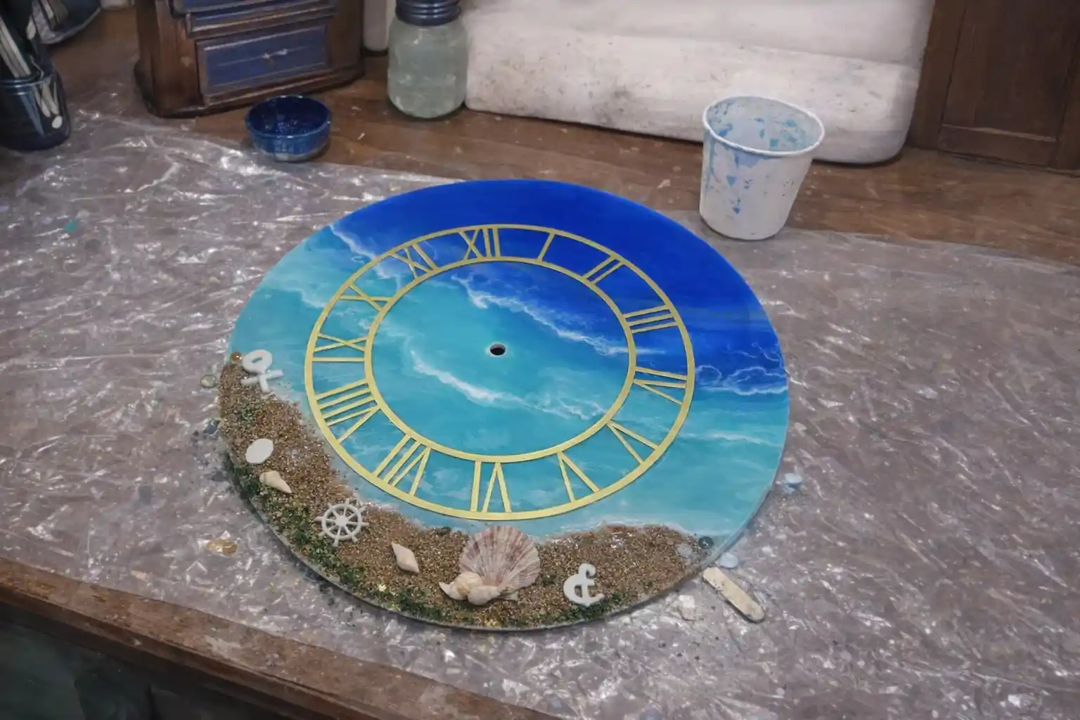 Resin Art Wall Clock Workshop at Artimize, Vile Parle East