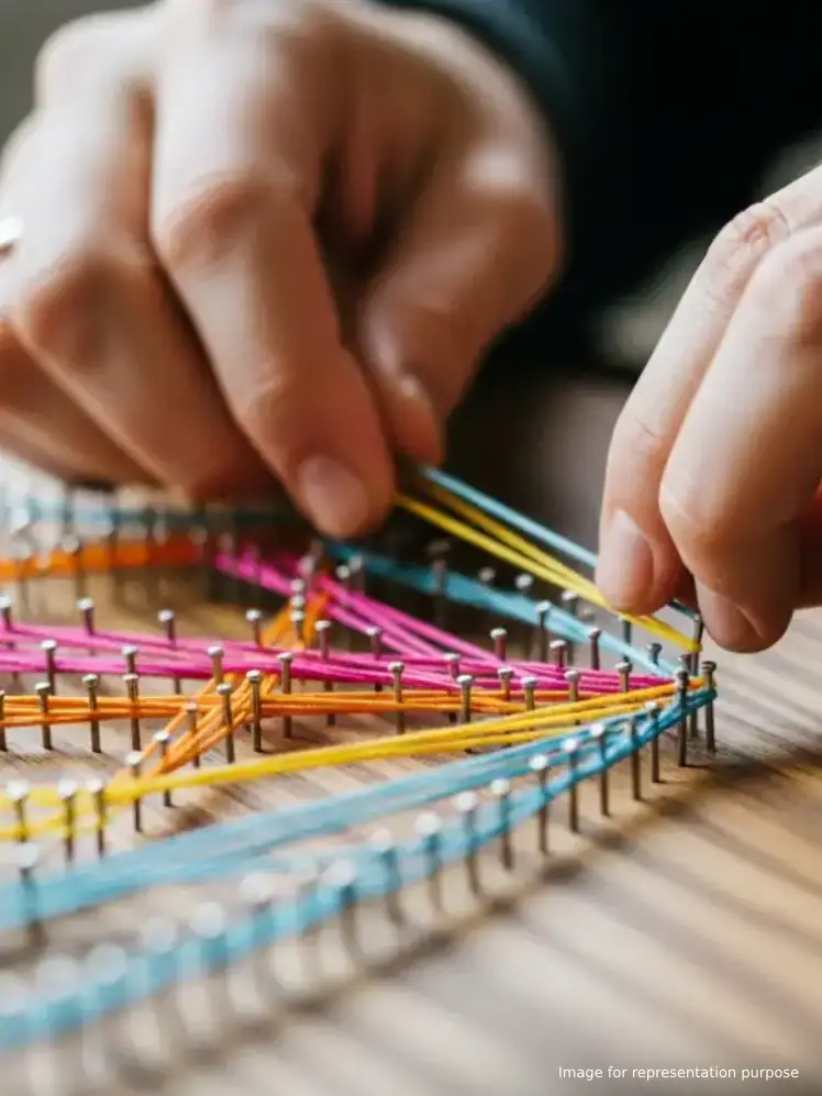 DIY Initial String Art at The Artistic Alley in Versova, Mumbai Suburban