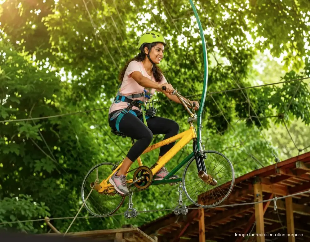 Aerial Cycling Adventure