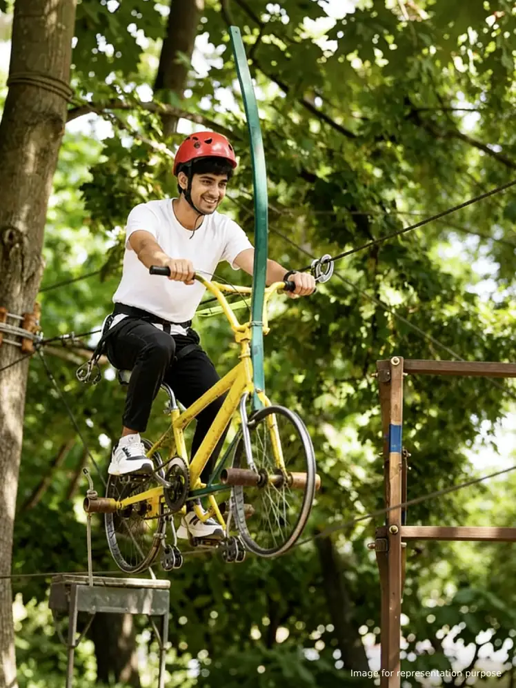 Aerial Cycling Adventure at Fountain City Waterpark Vasai - Photo 3