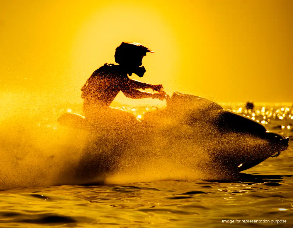Jet Ski Ride at Entartica Sea World, Alibaug