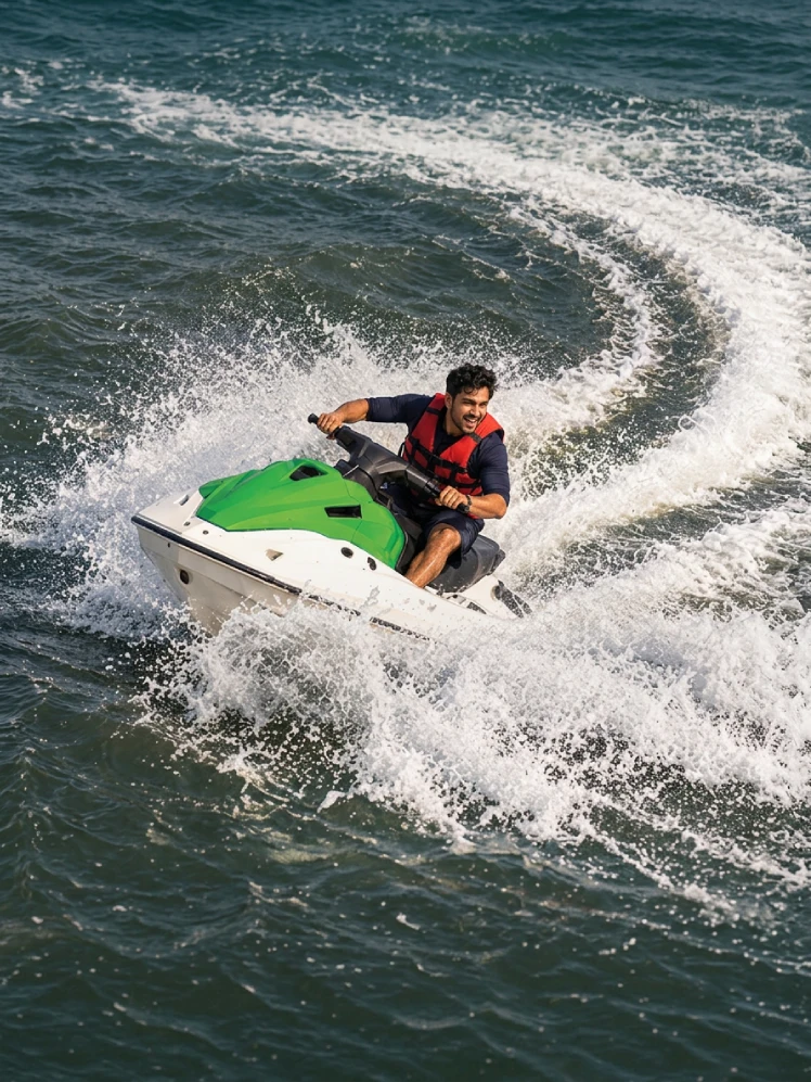 Jet Ski Ride at Entartica Sea World Alibaug - Photo 3