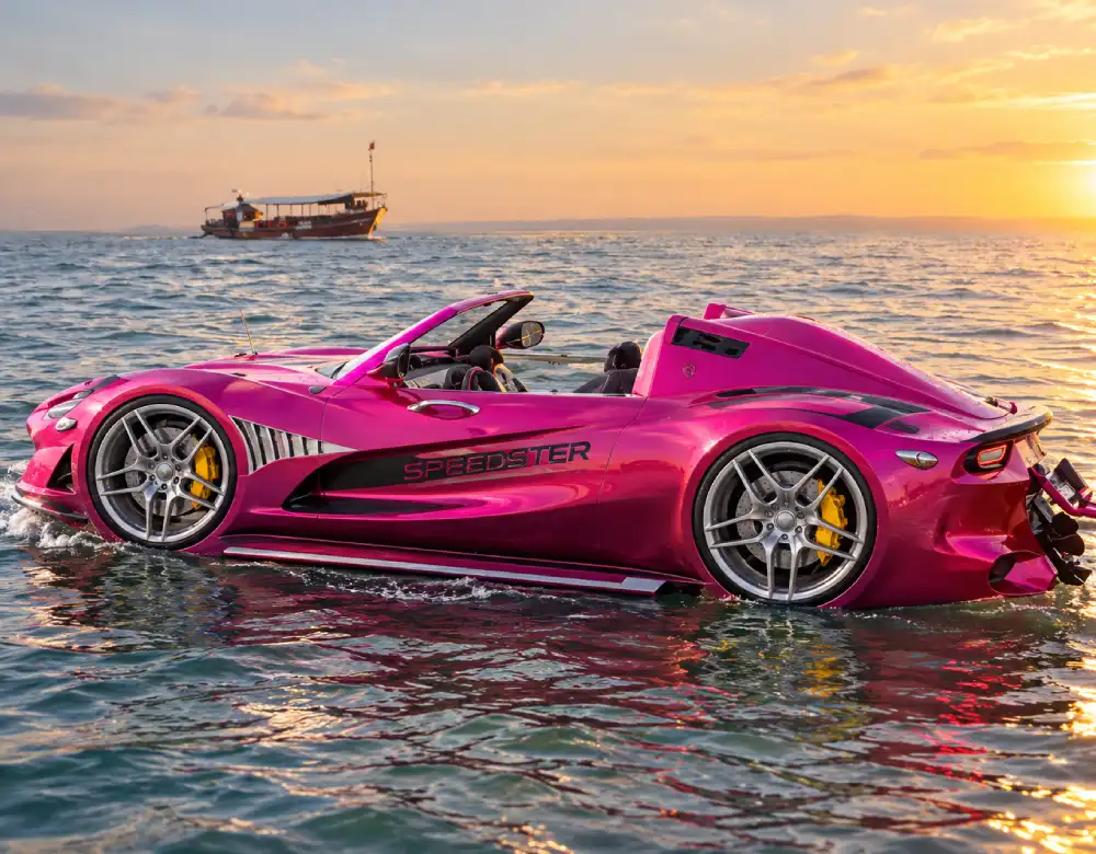 Ferrari JetCar Ride at Entartica Sea World, Alibaug