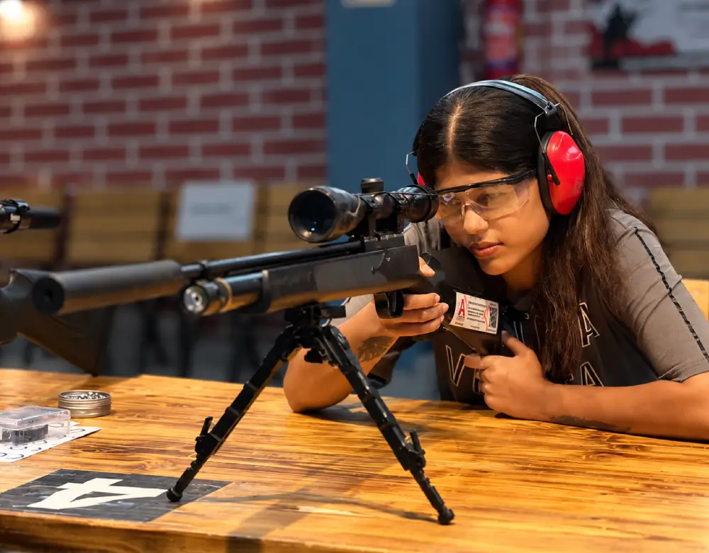 Scoped Sniper Air Rifle Shooting at AirSoft India Sports Arena, Goregaon